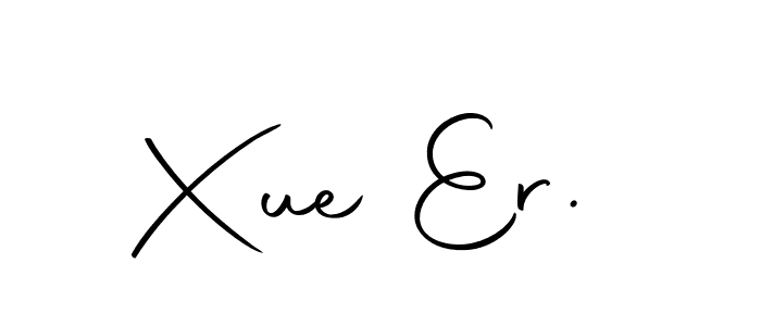 You should practise on your own different ways (Autography-DOLnW) to write your name (Xue Er.) in signature. don't let someone else do it for you. Xue Er. signature style 10 images and pictures png