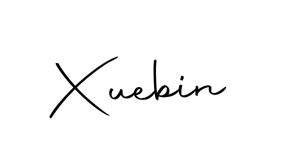 Design your own signature with our free online signature maker. With this signature software, you can create a handwritten (Autography-DOLnW) signature for name Xuebin. Xuebin signature style 10 images and pictures png