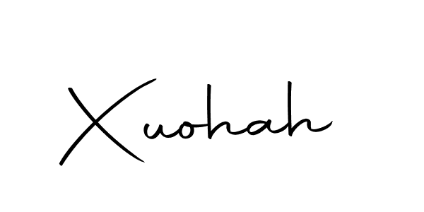 Create a beautiful signature design for name Xuohah. With this signature (Autography-DOLnW) fonts, you can make a handwritten signature for free. Xuohah signature style 10 images and pictures png