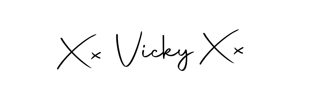 How to make Xx Vicky Xx signature? Autography-DOLnW is a professional autograph style. Create handwritten signature for Xx Vicky Xx name. Xx Vicky Xx signature style 10 images and pictures png