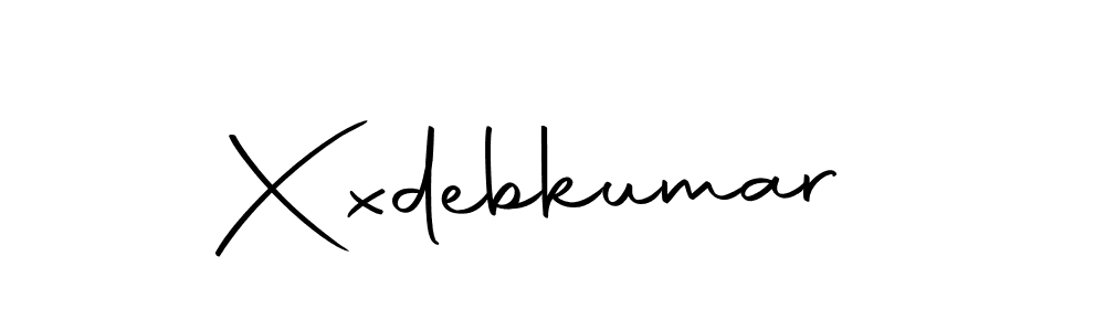Create a beautiful signature design for name Xxdebkumar. With this signature (Autography-DOLnW) fonts, you can make a handwritten signature for free. Xxdebkumar signature style 10 images and pictures png