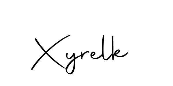 You should practise on your own different ways (Autography-DOLnW) to write your name (Xyrelk) in signature. don't let someone else do it for you. Xyrelk signature style 10 images and pictures png