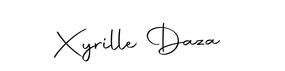 Design your own signature with our free online signature maker. With this signature software, you can create a handwritten (Autography-DOLnW) signature for name Xyrille Daza. Xyrille Daza signature style 10 images and pictures png