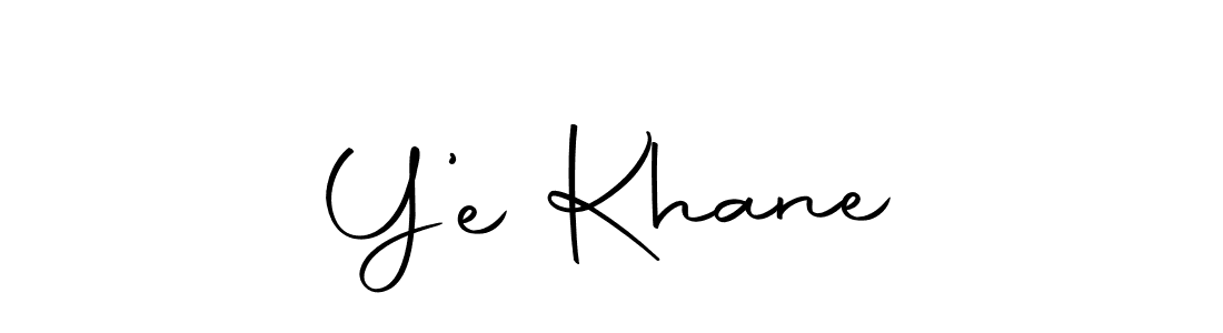 Y’e Khane stylish signature style. Best Handwritten Sign (Autography-DOLnW) for my name. Handwritten Signature Collection Ideas for my name Y’e Khane. Y’e Khane signature style 10 images and pictures png