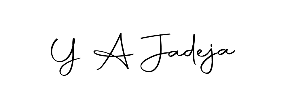 Make a beautiful signature design for name Y A Jadeja. Use this online signature maker to create a handwritten signature for free. Y A Jadeja signature style 10 images and pictures png