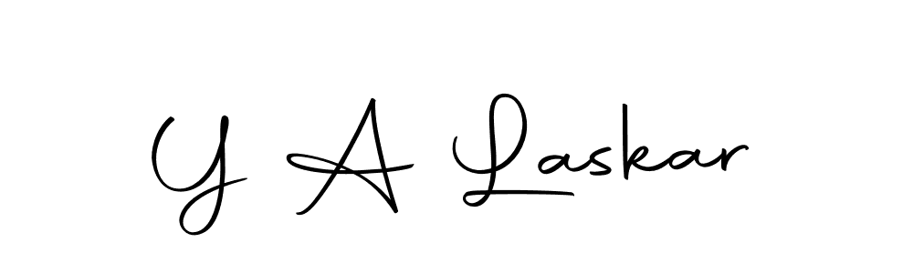 Y A Laskar stylish signature style. Best Handwritten Sign (Autography-DOLnW) for my name. Handwritten Signature Collection Ideas for my name Y A Laskar. Y A Laskar signature style 10 images and pictures png