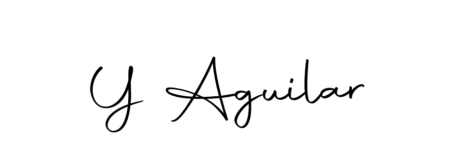 Also we have Y Aguilar name is the best signature style. Create professional handwritten signature collection using Autography-DOLnW autograph style. Y Aguilar signature style 10 images and pictures png