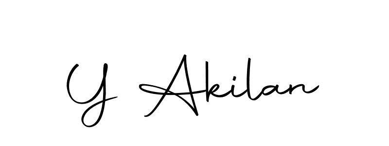 Make a beautiful signature design for name Y Akilan. With this signature (Autography-DOLnW) style, you can create a handwritten signature for free. Y Akilan signature style 10 images and pictures png