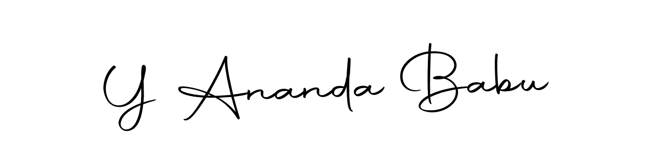 Y Ananda Babu stylish signature style. Best Handwritten Sign (Autography-DOLnW) for my name. Handwritten Signature Collection Ideas for my name Y Ananda Babu. Y Ananda Babu signature style 10 images and pictures png