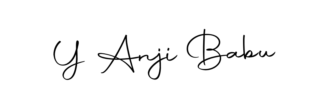 The best way (Autography-DOLnW) to make a short signature is to pick only two or three words in your name. The name Y Anji Babu include a total of six letters. For converting this name. Y Anji Babu signature style 10 images and pictures png