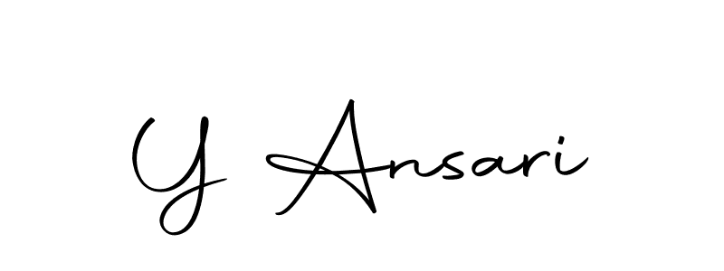 You should practise on your own different ways (Autography-DOLnW) to write your name (Y Ansari) in signature. don't let someone else do it for you. Y Ansari signature style 10 images and pictures png
