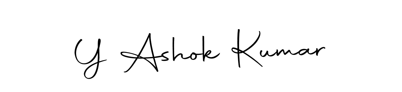 Y Ashok Kumar stylish signature style. Best Handwritten Sign (Autography-DOLnW) for my name. Handwritten Signature Collection Ideas for my name Y Ashok Kumar. Y Ashok Kumar signature style 10 images and pictures png