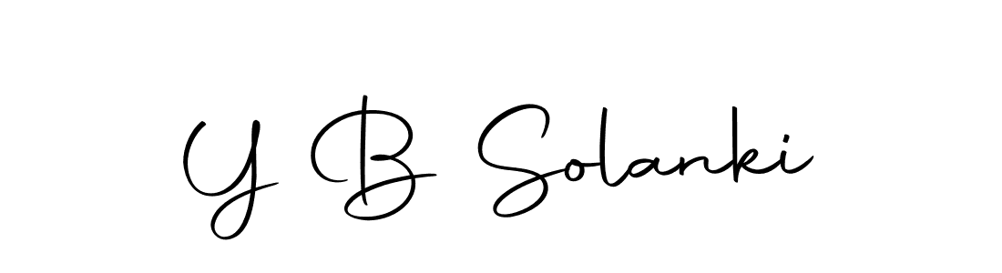 Make a beautiful signature design for name Y B Solanki. With this signature (Autography-DOLnW) style, you can create a handwritten signature for free. Y B Solanki signature style 10 images and pictures png