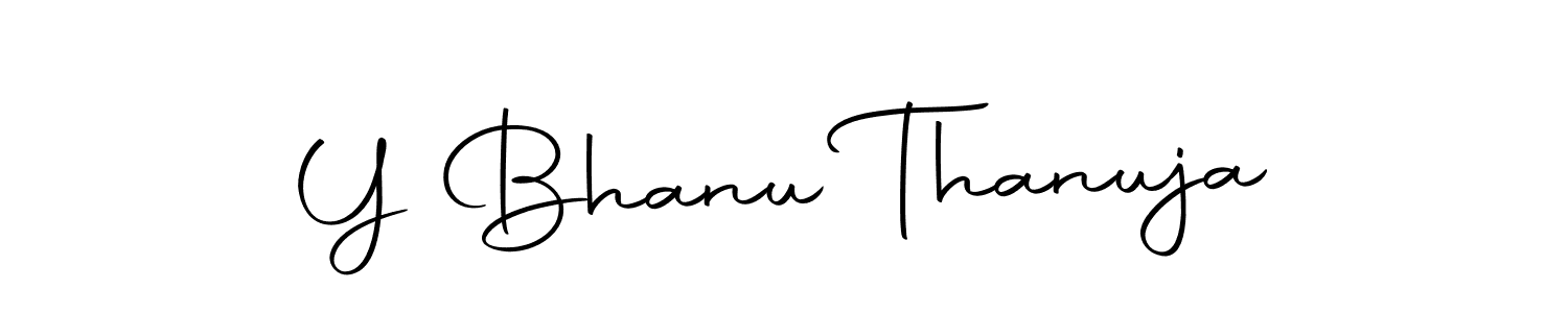 Autography-DOLnW is a professional signature style that is perfect for those who want to add a touch of class to their signature. It is also a great choice for those who want to make their signature more unique. Get Y Bhanu Thanuja name to fancy signature for free. Y Bhanu Thanuja signature style 10 images and pictures png