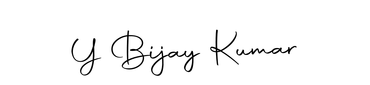 Also we have Y Bijay Kumar name is the best signature style. Create professional handwritten signature collection using Autography-DOLnW autograph style. Y Bijay Kumar signature style 10 images and pictures png