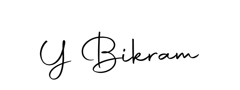 Design your own signature with our free online signature maker. With this signature software, you can create a handwritten (Autography-DOLnW) signature for name Y Bikram. Y Bikram signature style 10 images and pictures png