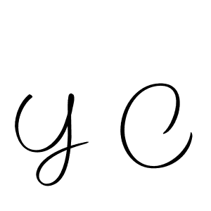 Y C stylish signature style. Best Handwritten Sign (Autography-DOLnW) for my name. Handwritten Signature Collection Ideas for my name Y C. Y C signature style 10 images and pictures png