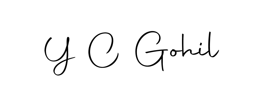Make a beautiful signature design for name Y C Gohil. Use this online signature maker to create a handwritten signature for free. Y C Gohil signature style 10 images and pictures png