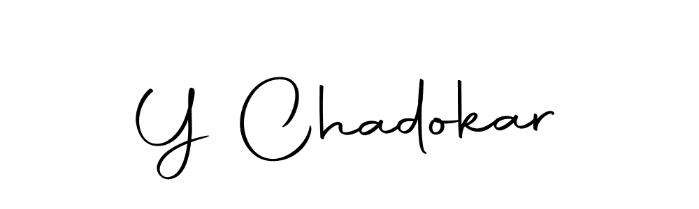 How to make Y Chadokar signature? Autography-DOLnW is a professional autograph style. Create handwritten signature for Y Chadokar name. Y Chadokar signature style 10 images and pictures png