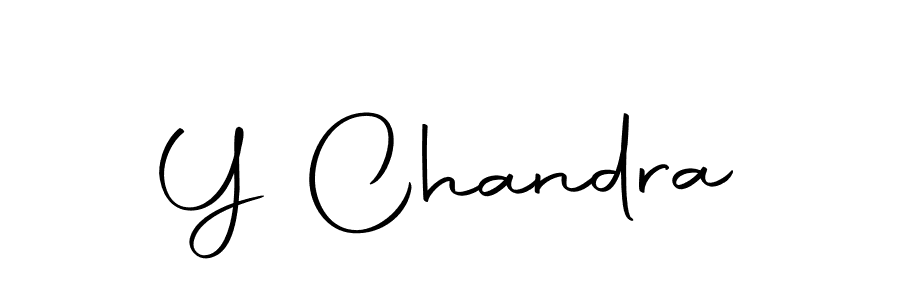 How to make Y Chandra name signature. Use Autography-DOLnW style for creating short signs online. This is the latest handwritten sign. Y Chandra signature style 10 images and pictures png