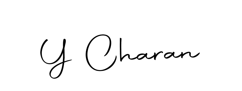 Design your own signature with our free online signature maker. With this signature software, you can create a handwritten (Autography-DOLnW) signature for name Y Charan. Y Charan signature style 10 images and pictures png