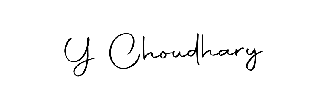 Design your own signature with our free online signature maker. With this signature software, you can create a handwritten (Autography-DOLnW) signature for name Y Choudhary. Y Choudhary signature style 10 images and pictures png