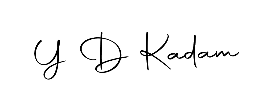 How to make Y D Kadam signature? Autography-DOLnW is a professional autograph style. Create handwritten signature for Y D Kadam name. Y D Kadam signature style 10 images and pictures png