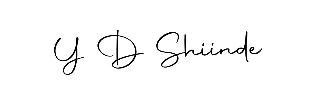 Create a beautiful signature design for name Y D Shiinde. With this signature (Autography-DOLnW) fonts, you can make a handwritten signature for free. Y D Shiinde signature style 10 images and pictures png