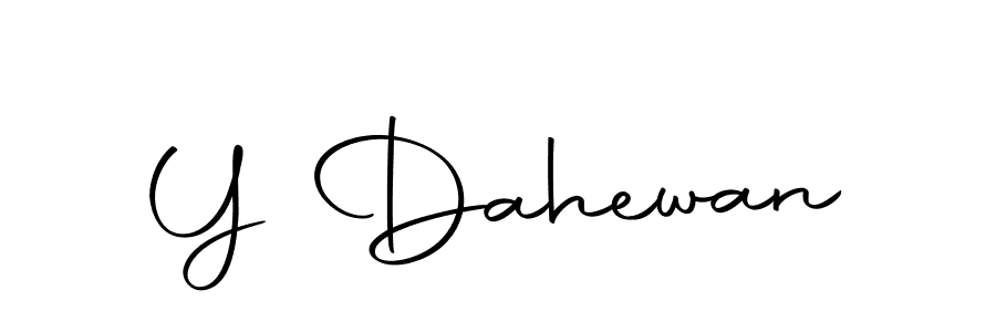 How to make Y Dahewan name signature. Use Autography-DOLnW style for creating short signs online. This is the latest handwritten sign. Y Dahewan signature style 10 images and pictures png