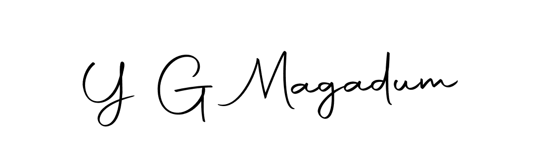 Make a beautiful signature design for name Y G Magadum. Use this online signature maker to create a handwritten signature for free. Y G Magadum signature style 10 images and pictures png