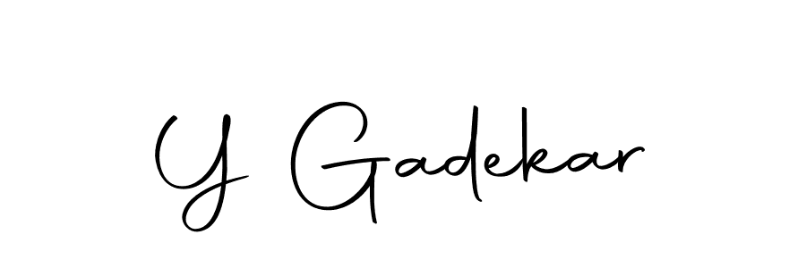 How to make Y Gadekar signature? Autography-DOLnW is a professional autograph style. Create handwritten signature for Y Gadekar name. Y Gadekar signature style 10 images and pictures png