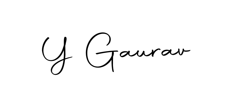 Also we have Y Gaurav name is the best signature style. Create professional handwritten signature collection using Autography-DOLnW autograph style. Y Gaurav signature style 10 images and pictures png