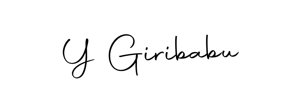 Design your own signature with our free online signature maker. With this signature software, you can create a handwritten (Autography-DOLnW) signature for name Y Giribabu. Y Giribabu signature style 10 images and pictures png