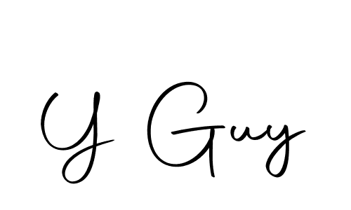 Design your own signature with our free online signature maker. With this signature software, you can create a handwritten (Autography-DOLnW) signature for name Y Guy. Y Guy signature style 10 images and pictures png