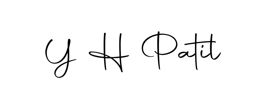 Design your own signature with our free online signature maker. With this signature software, you can create a handwritten (Autography-DOLnW) signature for name Y H Patil. Y H Patil signature style 10 images and pictures png