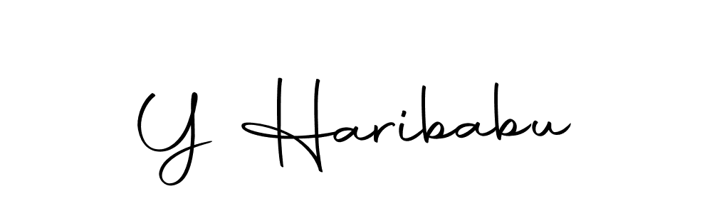 You should practise on your own different ways (Autography-DOLnW) to write your name (Y Haribabu) in signature. don't let someone else do it for you. Y Haribabu signature style 10 images and pictures png