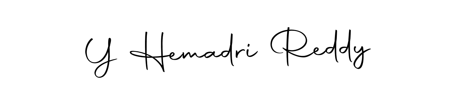 Use a signature maker to create a handwritten signature online. With this signature software, you can design (Autography-DOLnW) your own signature for name Y Hemadri Reddy. Y Hemadri Reddy signature style 10 images and pictures png