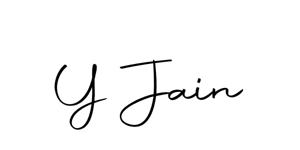 Y Jain stylish signature style. Best Handwritten Sign (Autography-DOLnW) for my name. Handwritten Signature Collection Ideas for my name Y Jain. Y Jain signature style 10 images and pictures png