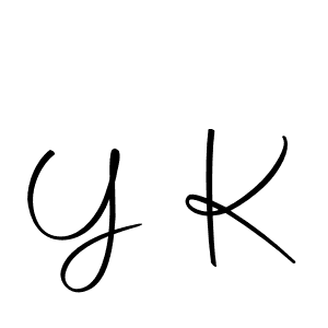 Design your own signature with our free online signature maker. With this signature software, you can create a handwritten (Autography-DOLnW) signature for name Y K. Y K signature style 10 images and pictures png