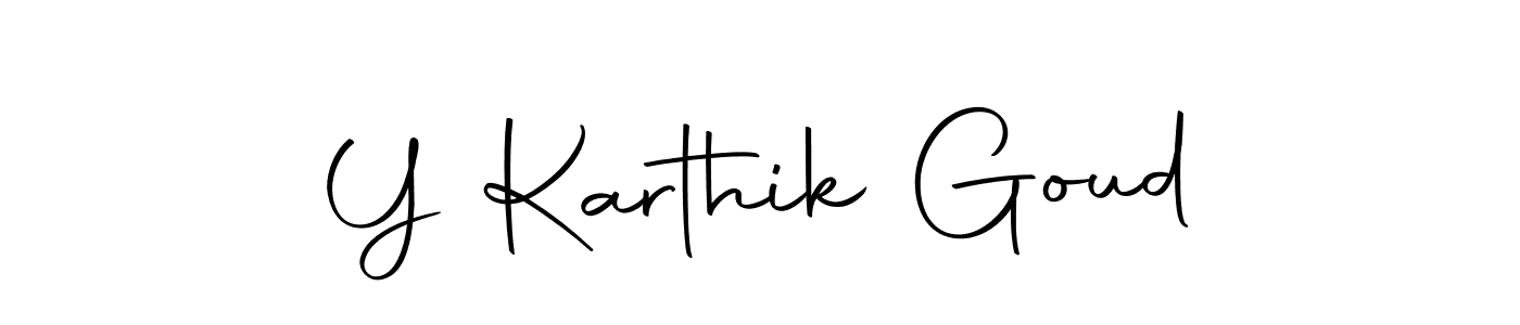 The best way (Autography-DOLnW) to make a short signature is to pick only two or three words in your name. The name Y Karthik Goud include a total of six letters. For converting this name. Y Karthik Goud signature style 10 images and pictures png