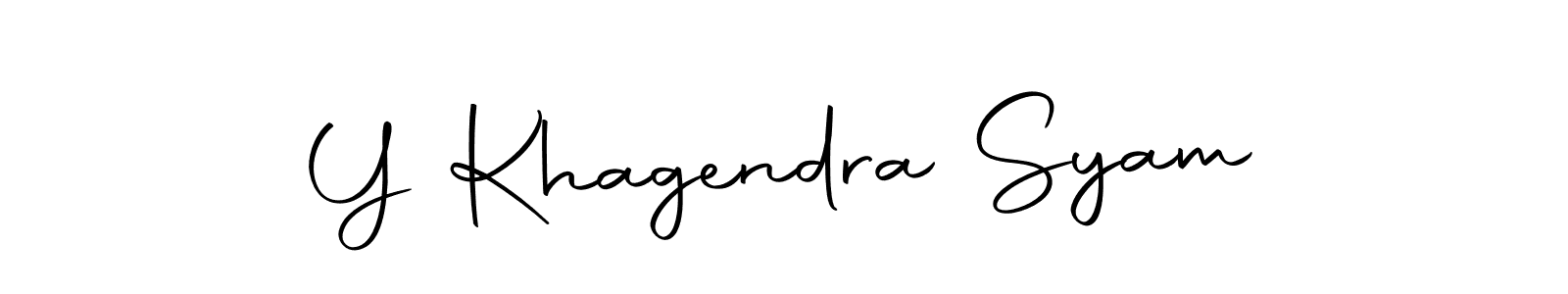 How to make Y Khagendra Syam signature? Autography-DOLnW is a professional autograph style. Create handwritten signature for Y Khagendra Syam name. Y Khagendra Syam signature style 10 images and pictures png