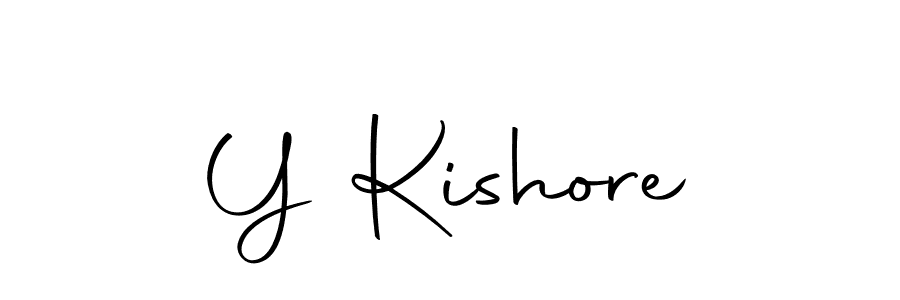 Y Kishore stylish signature style. Best Handwritten Sign (Autography-DOLnW) for my name. Handwritten Signature Collection Ideas for my name Y Kishore. Y Kishore signature style 10 images and pictures png