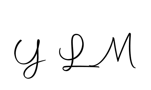 Y L M stylish signature style. Best Handwritten Sign (Autography-DOLnW) for my name. Handwritten Signature Collection Ideas for my name Y L M. Y L M signature style 10 images and pictures png