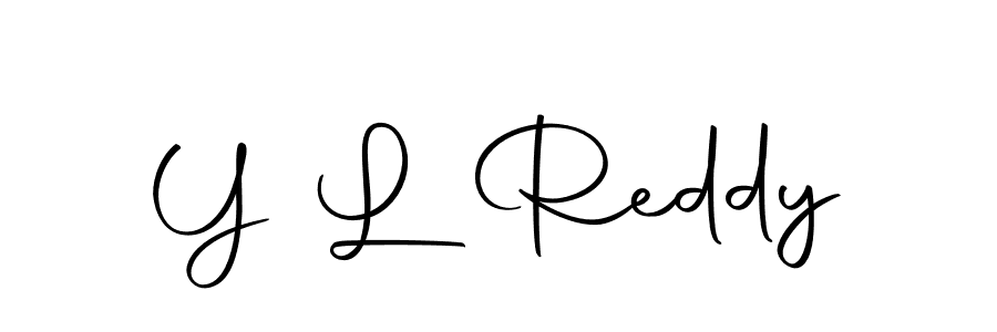 Create a beautiful signature design for name Y L Reddy. With this signature (Autography-DOLnW) fonts, you can make a handwritten signature for free. Y L Reddy signature style 10 images and pictures png