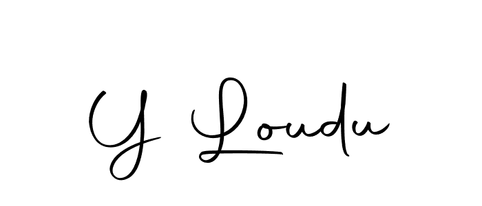 Also we have Y Loudu name is the best signature style. Create professional handwritten signature collection using Autography-DOLnW autograph style. Y Loudu signature style 10 images and pictures png