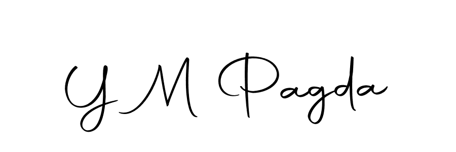 Use a signature maker to create a handwritten signature online. With this signature software, you can design (Autography-DOLnW) your own signature for name Y M Pagda. Y M Pagda signature style 10 images and pictures png