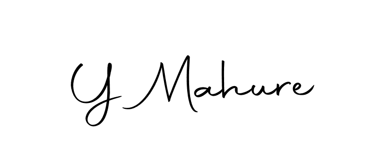 if you are searching for the best signature style for your name Y Mahure. so please give up your signature search. here we have designed multiple signature styles  using Autography-DOLnW. Y Mahure signature style 10 images and pictures png