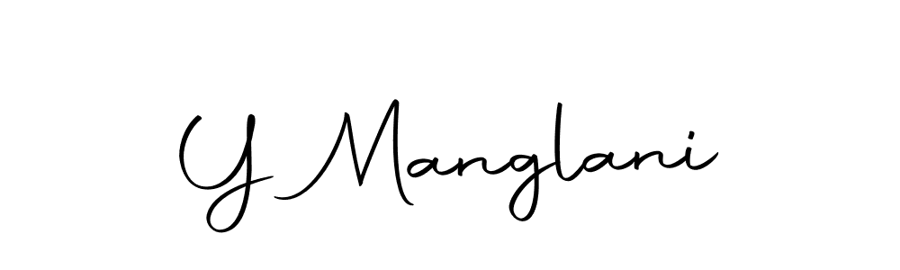 You should practise on your own different ways (Autography-DOLnW) to write your name (Y Manglani) in signature. don't let someone else do it for you. Y Manglani signature style 10 images and pictures png