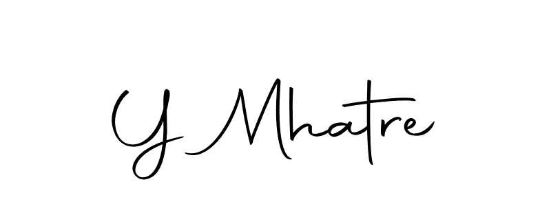 Use a signature maker to create a handwritten signature online. With this signature software, you can design (Autography-DOLnW) your own signature for name Y Mhatre. Y Mhatre signature style 10 images and pictures png