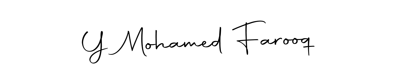 Make a beautiful signature design for name Y Mohamed Farooq. Use this online signature maker to create a handwritten signature for free. Y Mohamed Farooq signature style 10 images and pictures png